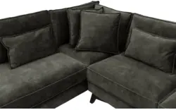 Goossens hoekbank chambre groen stof - 8235688-goossens-chambre-bank-stof-groen-01