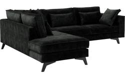 Goossens hoekbank chambre zwart stof - 8235689-goossens-chambre-bank-stof-zwart-01