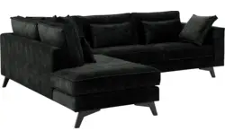 Goossens hoekbank chambre zwart stof - 8235689-goossens-chambre-bank-stof-zwart-01