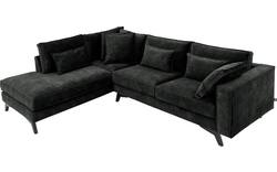 Goossens hoekbank chambre zwart stof - 8235689-goossens-chambre-bank-stof-zwart-01