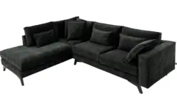 Goossens hoekbank chambre zwart stof - 8235689-goossens-chambre-bank-stof-zwart-01