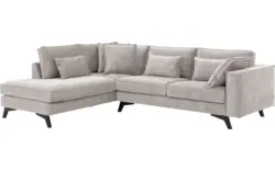 Goossens hoekbank chambre grijs stof - 8235691-goossens-chambre-bank-stof-grijs-01