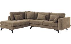 Goossens hoekbank chambre bruin stof - 8235694-goossens-chambre-bank-stof-bruin-01