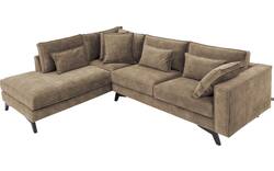 Goossens hoekbank chambre bruin stof - 8235694-goossens-chambre-bank-stof-bruin-01