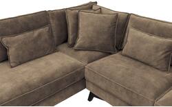 Goossens hoekbank chambre bruin stof - 8235694-goossens-chambre-bank-stof-bruin-01