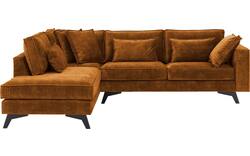 Goossens hoekbank chambre bruin stof - 8235695-goossens-chambre-bank-stof-bruin-01