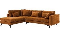 Goossens hoekbank chambre bruin stof - 8235695-goossens-chambre-bank-stof-bruin-01