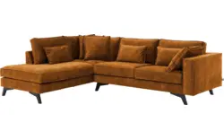 Goossens hoekbank chambre bruin stof - 8235695-goossens-chambre-bank-stof-bruin-01