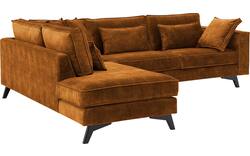 Goossens hoekbank chambre bruin stof - 8235695-goossens-chambre-bank-stof-bruin-01