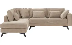 Goossens hoekbank chambre beige stof - 8235696-goossens-chambre-bank-stof-bruin-01