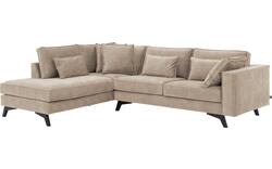 Goossens hoekbank chambre beige stof - 8235696-goossens-chambre-bank-stof-bruin-02