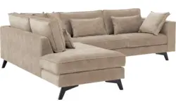 Goossens hoekbank chambre beige stof - 8235696-goossens-chambre-bank-stof-bruin-01