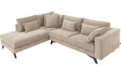 Goossens hoekbank chambre beige stof - 8235696-goossens-chambre-bank-stof-bruin-01