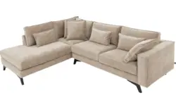 Goossens hoekbank chambre beige stof - 8235696-goossens-chambre-bank-stof-bruin-01