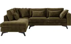 Goossens hoekbank chambre groen stof - 8235699-goossens-chambre-bank-stof-groen-01
