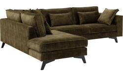 Goossens hoekbank chambre groen stof - 8235699-goossens-chambre-bank-stof-groen-01