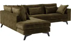 Goossens hoekbank chambre groen stof - 8235699-goossens-chambre-bank-stof-groen-01