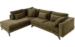 Goossens hoekbank chambre groen stof - 8235699-goossens-chambre-bank-stof-groen-01