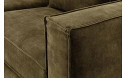 Goossens hoekbank chambre groen stof - 8235699-goossens-chambre-bank-stof-groen-01