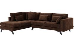 Goossens hoekbank chambre bruin stof - 8235701-goossens-chambre-bank-stof-bruin-01