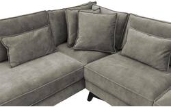 Goossens hoekbank chambre grijs stof - 8235702-goossens-chambre-bank-stof-grijs-01