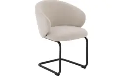 Goossens eetkamerstoel noomi beige stof - 8235773-goossens-noomi-stoel-onderdelen-metaal-01