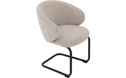 Goossens eetkamerstoel noomi beige stof - 8235773-goossens-noomi-stoel-onderdelen-metaal-01