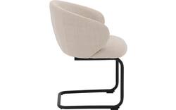 Goossens eetkamerstoel noomi beige stof - 8235778-goossens-noomi-stoel-onderdelen-metaal-01