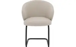 Goossens eetkamerstoel noomi beige stof - 8235778-goossens-noomi-stoel-onderdelen-metaal-01