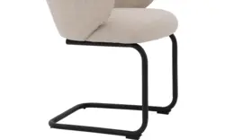 Goossens eetkamerstoel noomi beige stof - 8235778-goossens-noomi-stoel-onderdelen-metaal-01