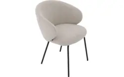 Goossens eetkamerstoel noomi beige stof - 8235779-goossens-noomi-stoel-onderdelen-metaal-01
