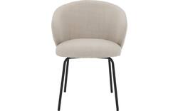 Goossens eetkamerstoel noomi beige stof - 8235784-goossens-noomi-stoel-onderdelen-metaal-01