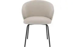 Goossens eetkamerstoel noomi beige stof - 8235784-goossens-noomi-stoel-onderdelen-metaal-01