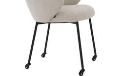 Goossens eetkamerstoel noomi beige stof - 8235785-goossens-noomi-stoel-onderdelen-metaal-02