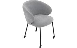 Goossens eetkamerstoel noomi blauw stof - 8235786-goossens-noomi-stoel-onderdelen-metaal-01