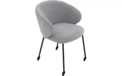 Goossens eetkamerstoel noomi blauw stof - 8235786-goossens-noomi-stoel-onderdelen-metaal-01
