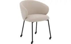 Goossens eetkamerstoel noomi beige stof - 8235790-goossens-noomi-stoel-onderdelen-metaal-01
