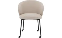 Goossens eetkamerstoel noomi beige stof - 8235790-goossens-noomi-stoel-onderdelen-metaal-01