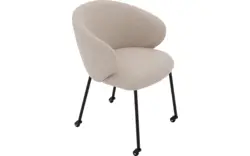 Goossens eetkamerstoel noomi beige stof - 8235790-goossens-noomi-stoel-onderdelen-metaal-01