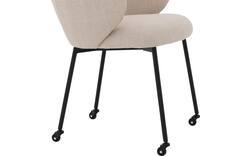 Goossens eetkamerstoel noomi beige stof - 8235790-goossens-noomi-stoel-onderdelen-metaal-01