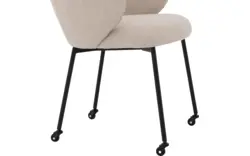 Goossens eetkamerstoel noomi beige stof - 8235790-goossens-noomi-stoel-onderdelen-metaal-01