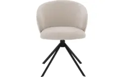 Goossens eetkamerstoel noomi beige stof - 8235791-goossens-noomi-stoel-onderdelen-metaal-01