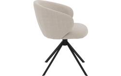 Goossens eetkamerstoel noomi beige stof - 8235796-goossens-noomi-stoel-onderdelen-metaal-01