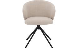 Goossens eetkamerstoel noomi beige stof - 8235796-goossens-noomi-stoel-onderdelen-metaal-01