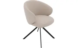 Goossens eetkamerstoel noomi beige stof - 8235796-goossens-noomi-stoel-onderdelen-metaal-01