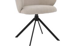 Goossens eetkamerstoel noomi beige stof - 8235796-goossens-noomi-stoel-onderdelen-metaal-01