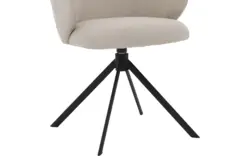Goossens eetkamerstoel noomi beige stof - 8235796-goossens-noomi-stoel-onderdelen-metaal-01