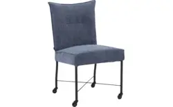 Goossens eetkamerstoel erik blauw stof - 8235803-goossens-erik-eetkamerstoel-stof-blauw-01