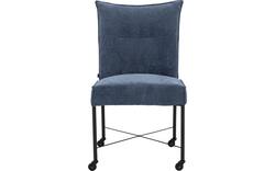 Goossens eetkamerstoel erik blauw stof - 8235803-goossens-erik-eetkamerstoel-stof-blauw-01