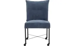 Goossens eetkamerstoel erik blauw stof - 8235803-goossens-erik-eetkamerstoel-stof-blauw-01